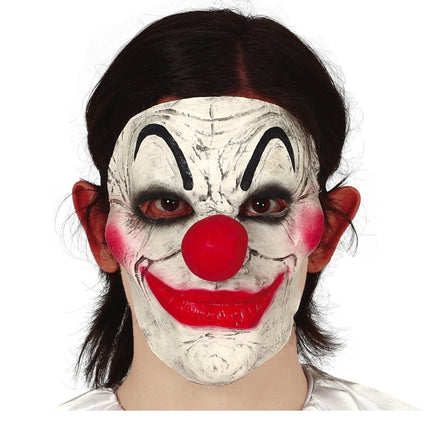 Demi-masque d'Halloween Clown
