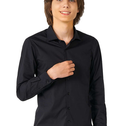 Chemise noire Garçon Ado <tc>OppoSuits</tc>