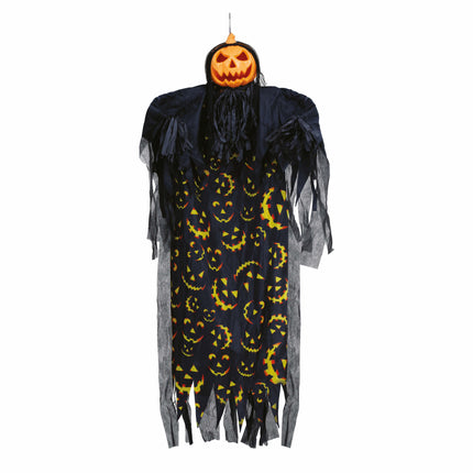 Décoration suspendue d'Halloween Citrouille avec son et lumière 1.8m
