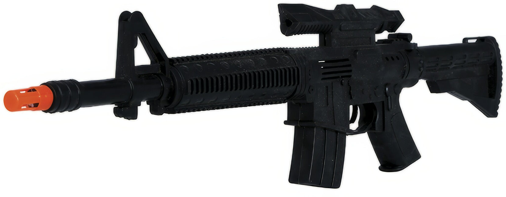 Faux pistolet avec viseur 58cm
