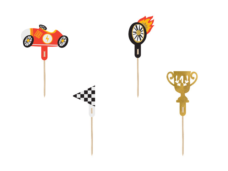 Dessus de cupcake Race 4pcs