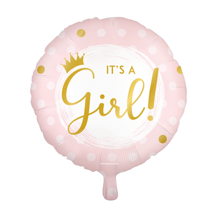 Ballon de naissance à l'hélium C'est une fille vide 45cm