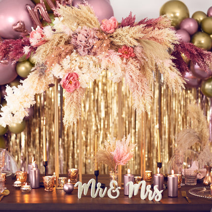 Décoration de table Monsieur & Madame 50cm