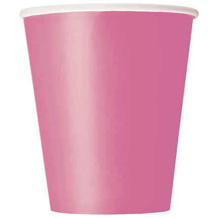 Gobelets roses 266ml 14pcs