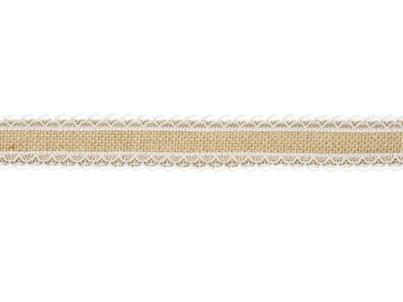 Ruban de jute Dentelle 5m