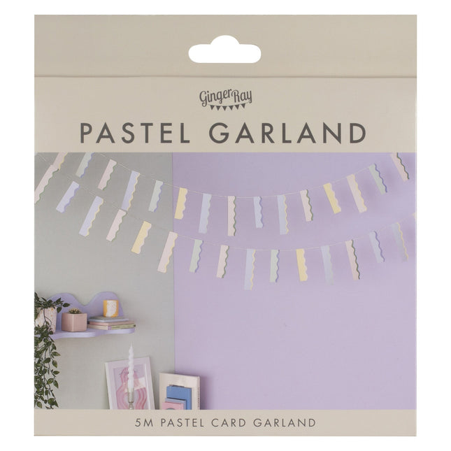 Guirlande colorée Pastel 5m