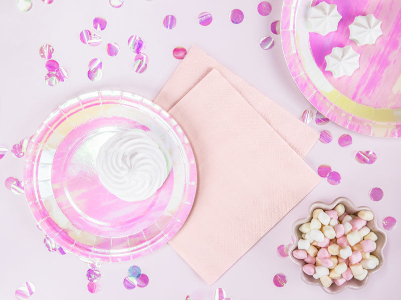 Serviettes de table rose pâle 30cm 20pcs