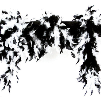 Boa noir et blanc long de 1,8 m