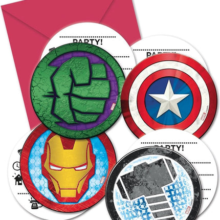 Invitations Avengers 6pcs