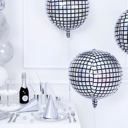 Ballon d'hélium Discoball vide 40cm