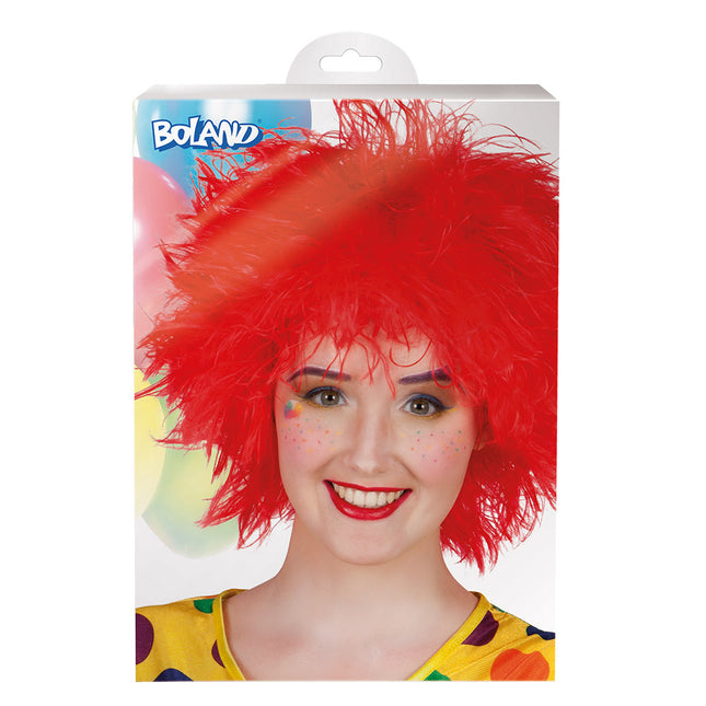 Clown à perruque rouge