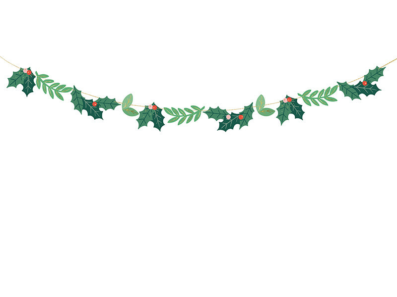 Guirlande de Noël Houx 1.5m