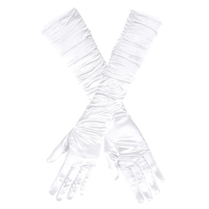Gants longs blancs