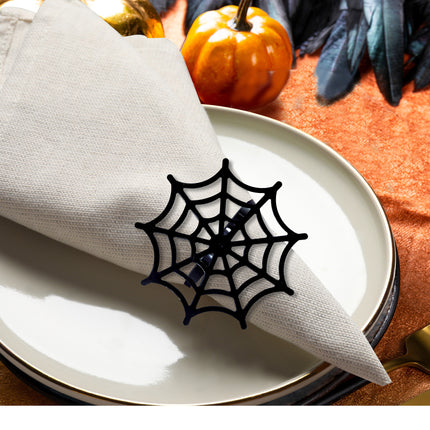 Porte-serviettes Halloween Toile d'araignée