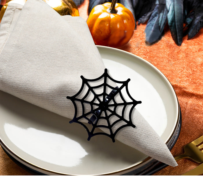Porte-serviettes Halloween Toile d'araignée