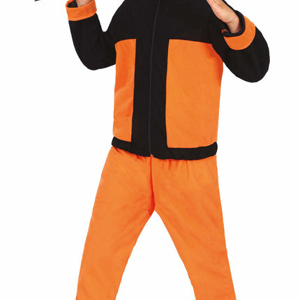 Costume de Ninja Garçon Orange Noir