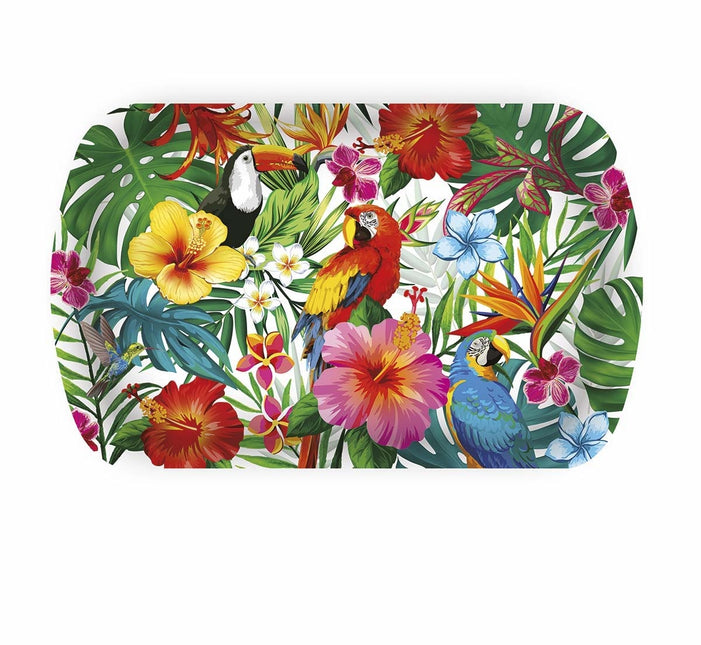Plateau Hawaï en plastique 39cm