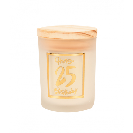 Bougie parfumée 25 ans de blanc