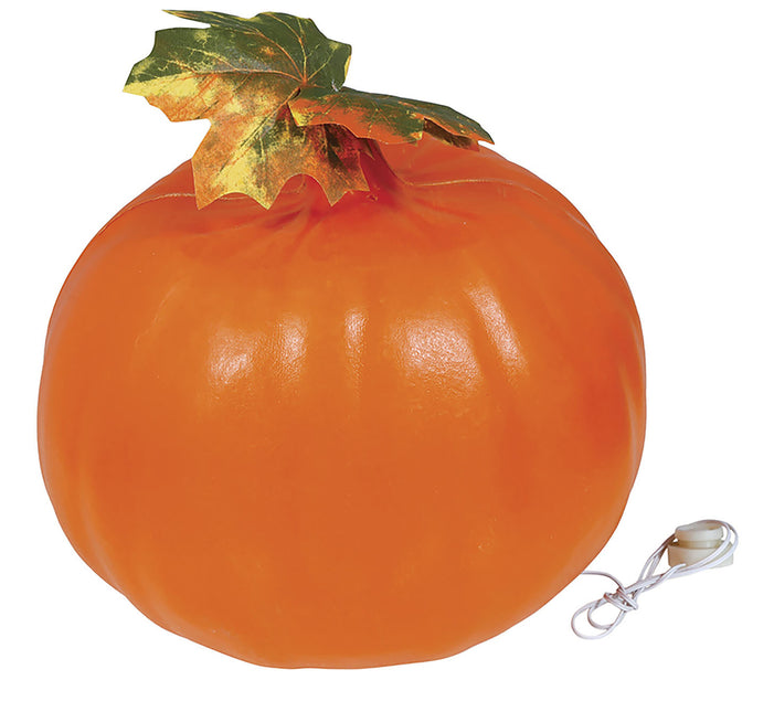 Décoration de table Halloween Citrouille avec lumière 23cm