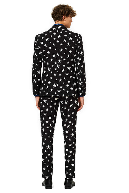 Costume noir blanc étoiles Hommes <tc>OppoSuits</tc>