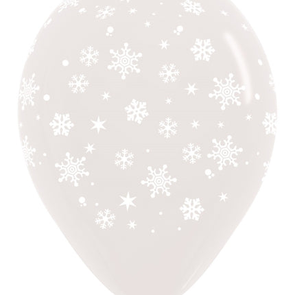 Ballons Flocon de neige Mélange 30cm 25pcs