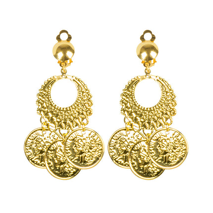 Set boucles d'oreilles et collier de danse orientale