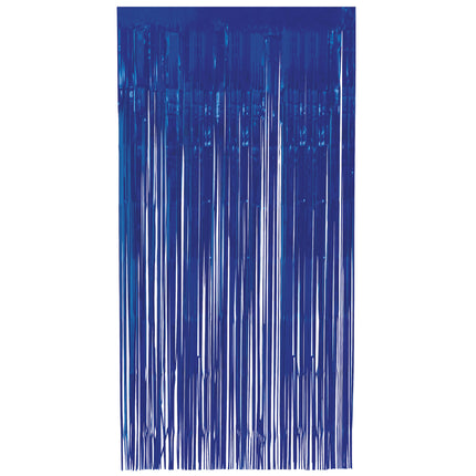 Rideau de porte bleu foncé 2m