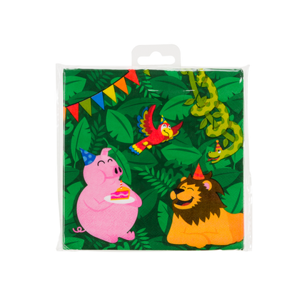Serviettes de table Jungle 33cm 16pcs