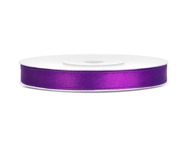Ruban de satin violet 6 mm 25 m