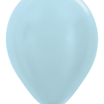 Ballons de baudruche bleu perle 30cm 50pcs