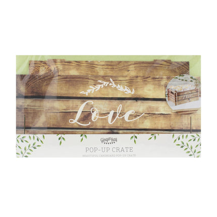Boîte à cartes Love Wood 30cm