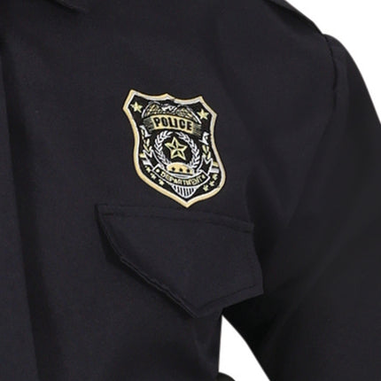 Costume de policier pour homme noir