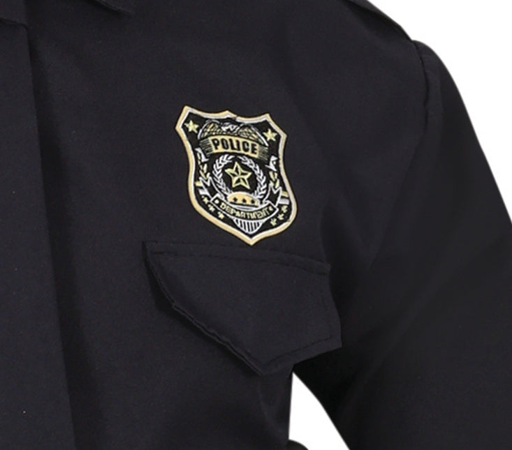 Costume de policier pour homme noir