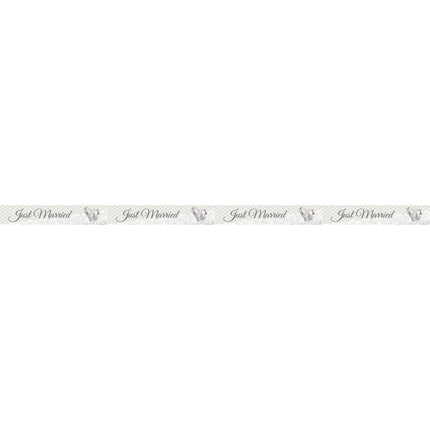 Just Married Barrier Ribbon Decoration 15m