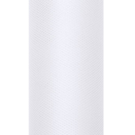 Rouleau de tulle blanc 15cm 9m