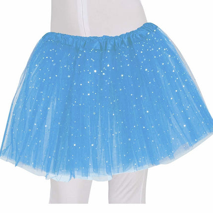 Tutu bleu clair étoiles 30cm