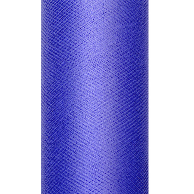 Rouleau de tulle bleu foncé 15cm 9m
