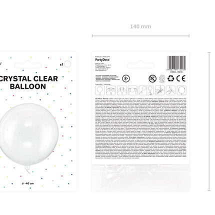 Ballon transparent 40cm