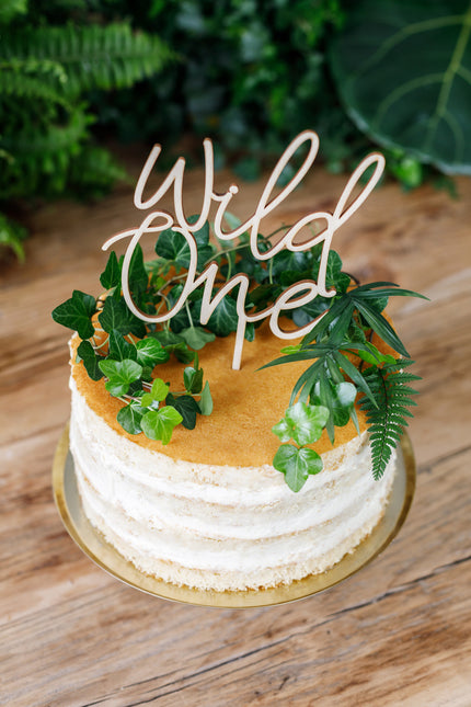 Dessus de gâteau Wild One Wood 22cm
