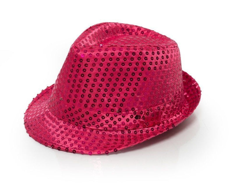 Chapeau à paillettes Fuchsia