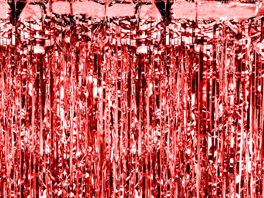 Rideau de porte rouge 2.5m