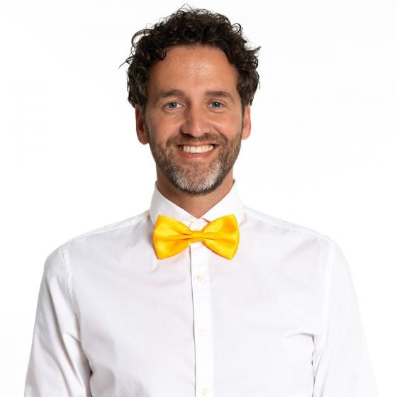 Nœud papillon jaune fluo