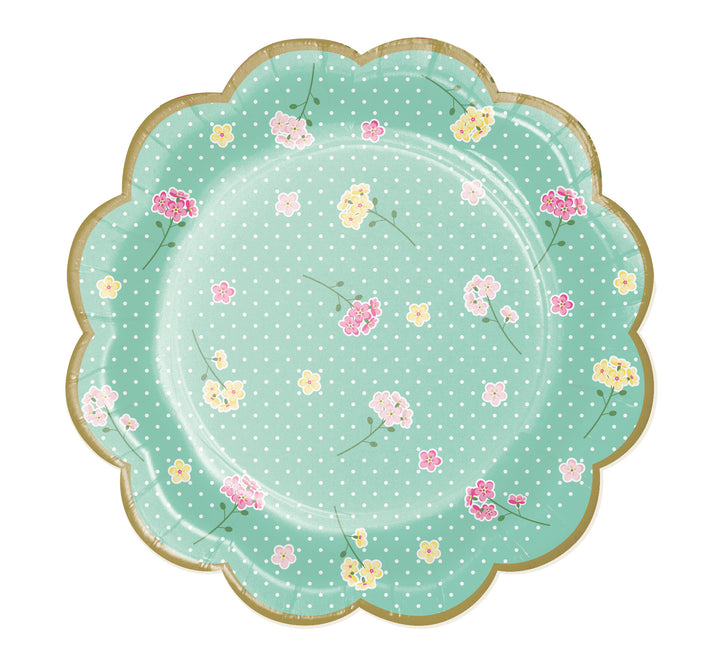 Assiettes Fleurs 18cm 8pcs