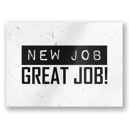 Carte de vœux New Job 15cm