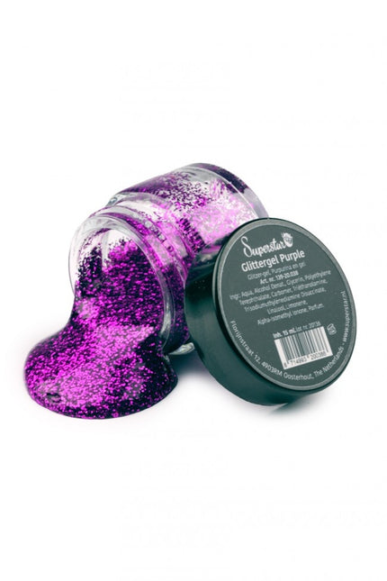 Gel pailleté violet
