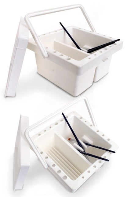 Plateau de nettoyage des brosses PXP blanc