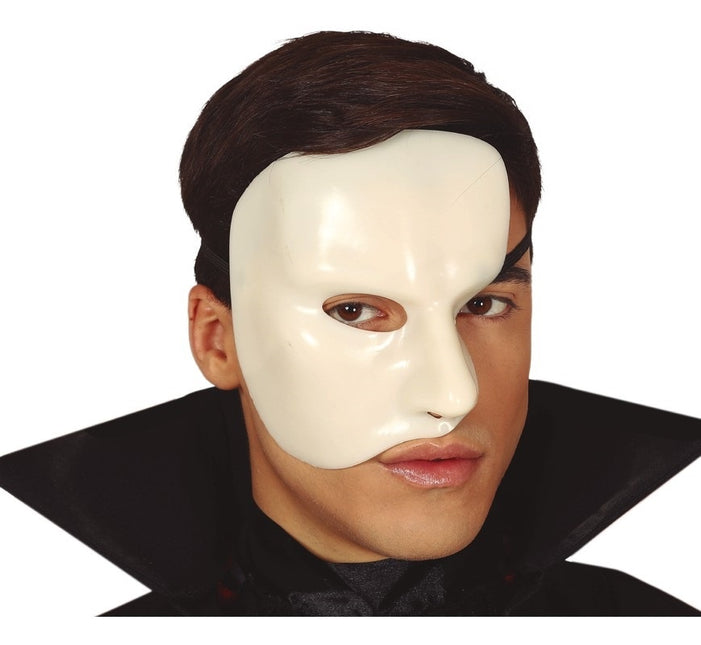 Masque d'Halloween demi-blanc