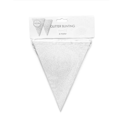 Paillettes de la ligne de drapeau blanche 6m