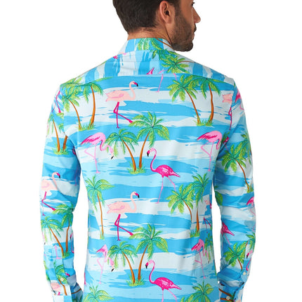 Chemise Hawaii Flamingo Hommes <tc>OppoSuits</tc>