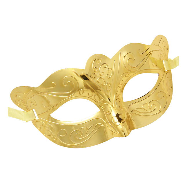 Masque d'or pour les yeux Métallique
